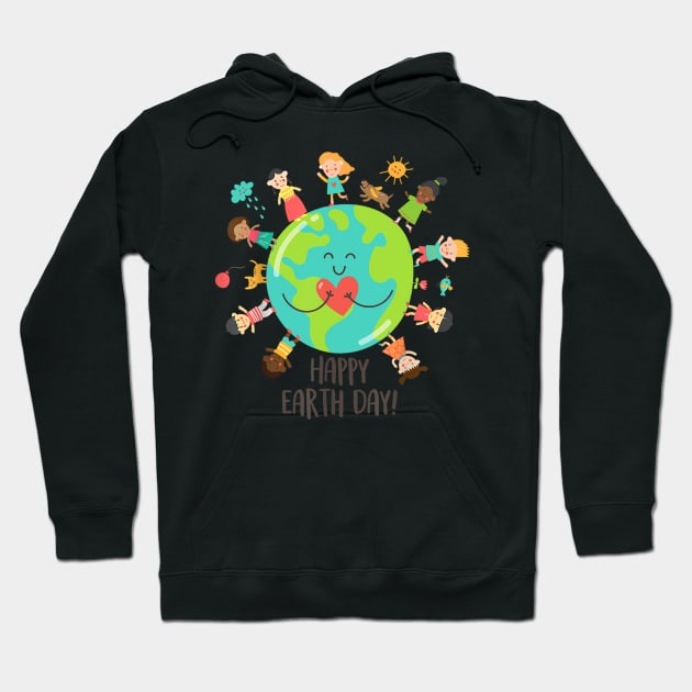 Happy Earth Day Children Around The Planet 2019 Hoodie by craiglimu